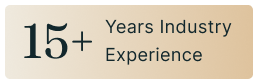 15 years of industry experience